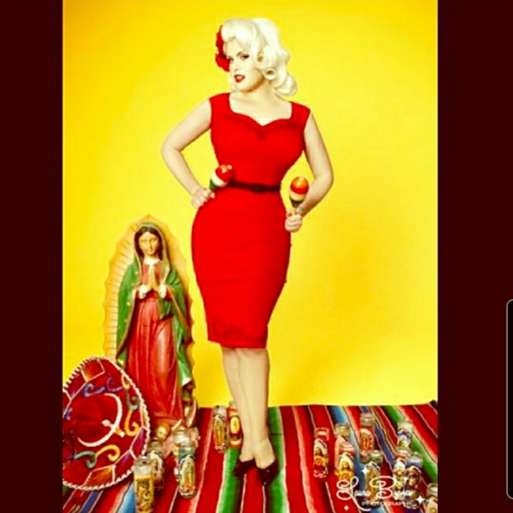 Pinup Couture day of the dead dress S